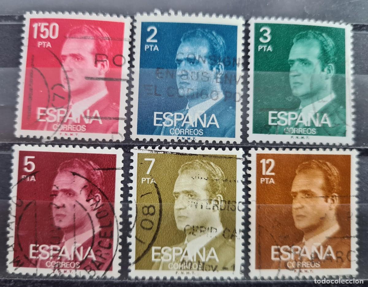 Briefmarken: Serie completa de sellos usados de Espa&ntilde;a 1976: Juan Carlos I