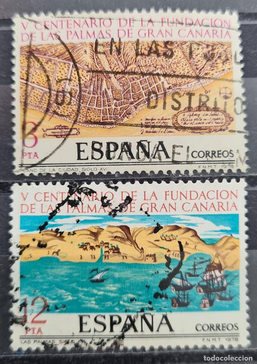 Briefmarken: Serie de sellos usados de Espa&ntilde;a 1978: V centenario de Las Palmas, Gran Canaria