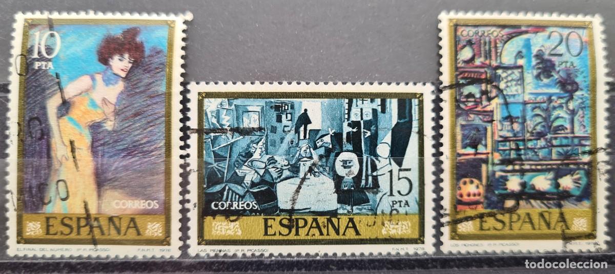 Briefmarken: Serie de sellos usados de Espa&ntilde;a 1978: Pinturas de Pablo Ruiz Picasso