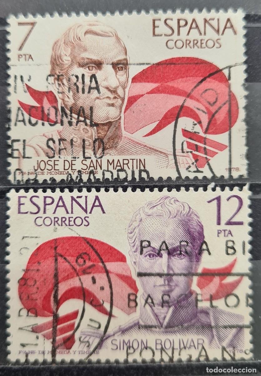 Francobolli: Serie completa de sellos usados de Espa&ntilde;a 1978: Aniversario de Libertadores