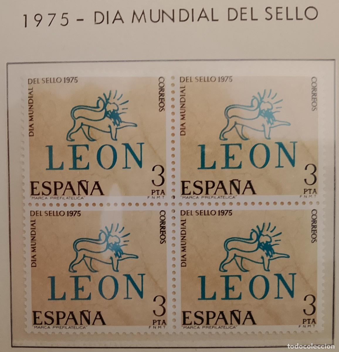 Timbres: Sellos en bloque de 4. Edifil 2261. D&iacute;a Mundial del Sello. 1975
