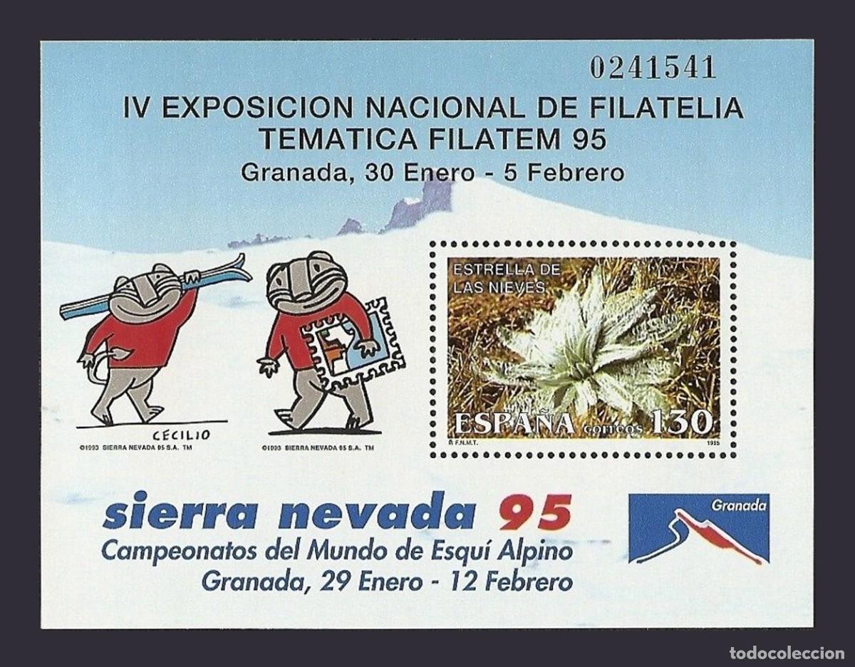 Sellos: HB Espa&ntilde;a, 1995 | FILATEM &acute;95 (Sierra Nevada) | Ed: 3340, Yv: B62, Mi: B56 MNH **