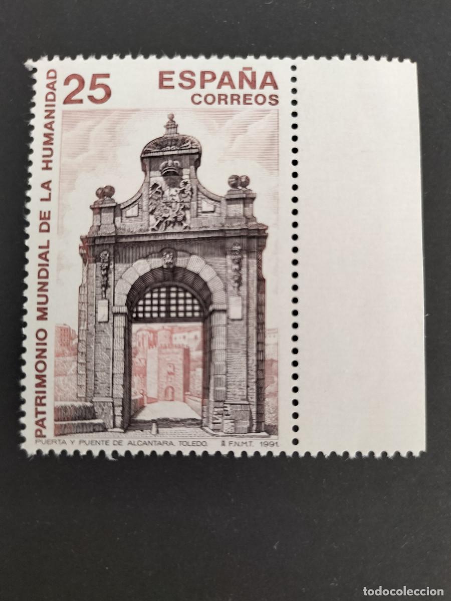 Sellos: Edifil 3147 MNH Bienes Culturales Puente y Puerta de Alcantara de Toledo Espa&ntilde;a 1991