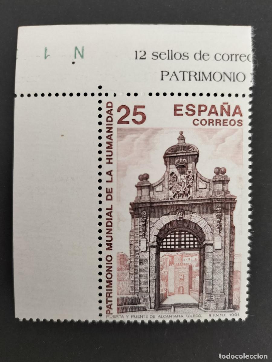 Sellos: Edifil 3147 MNH Bienes Culturales Puente y Puerta de Alcantara de Toledo Espa&ntilde;a 1991
