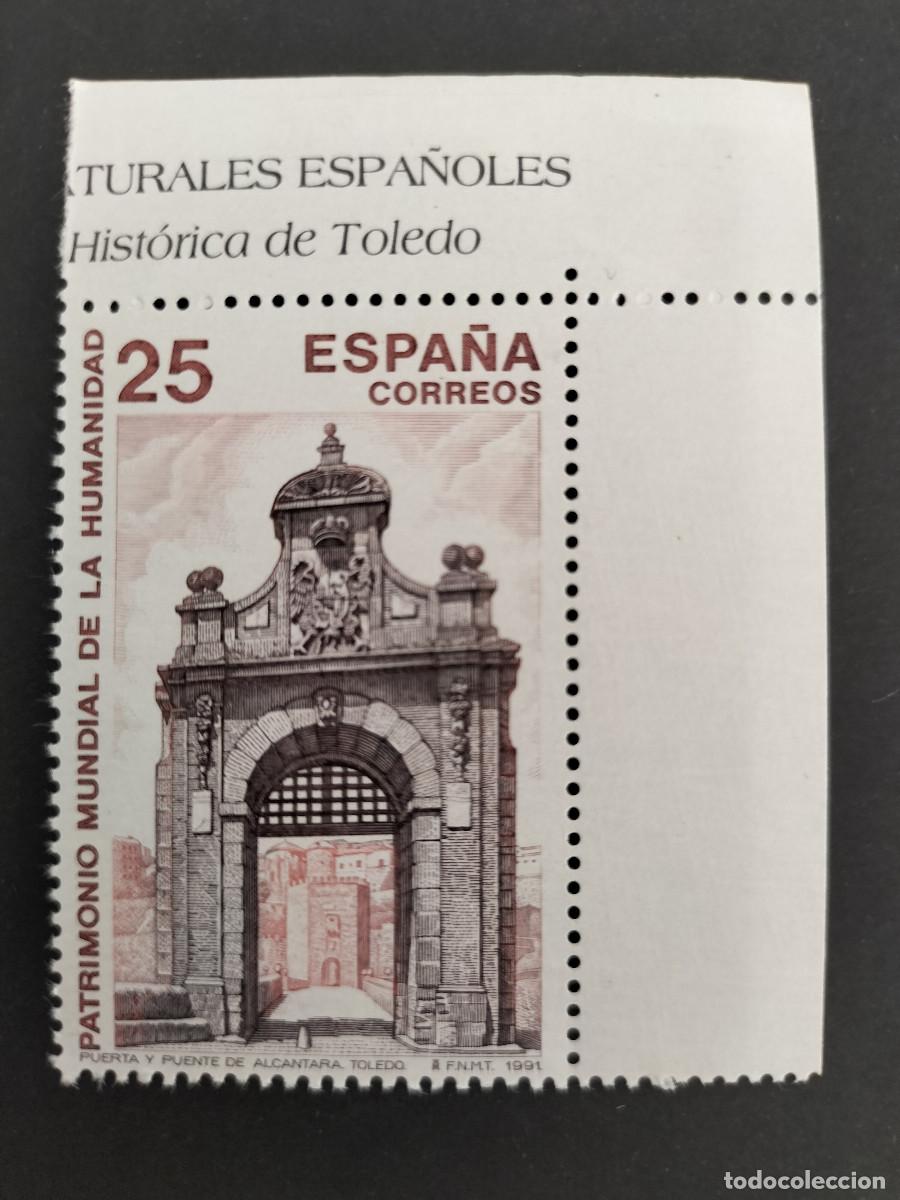 Sellos: Edifil 3147 MNH Bienes Culturales Puente y Puerta de Alcantara de Toledo Espa&ntilde;a 1991