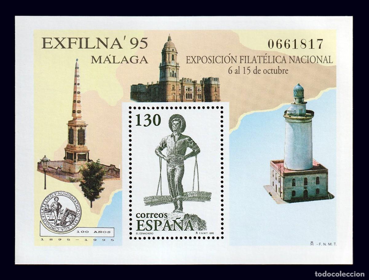 Timbres: HB Espa&ntilde;a, 1995 | EXFILNA &acute;95 (M&aacute;laga) | Ed: 3393, Yv: B66, Mi: B60 MNH **