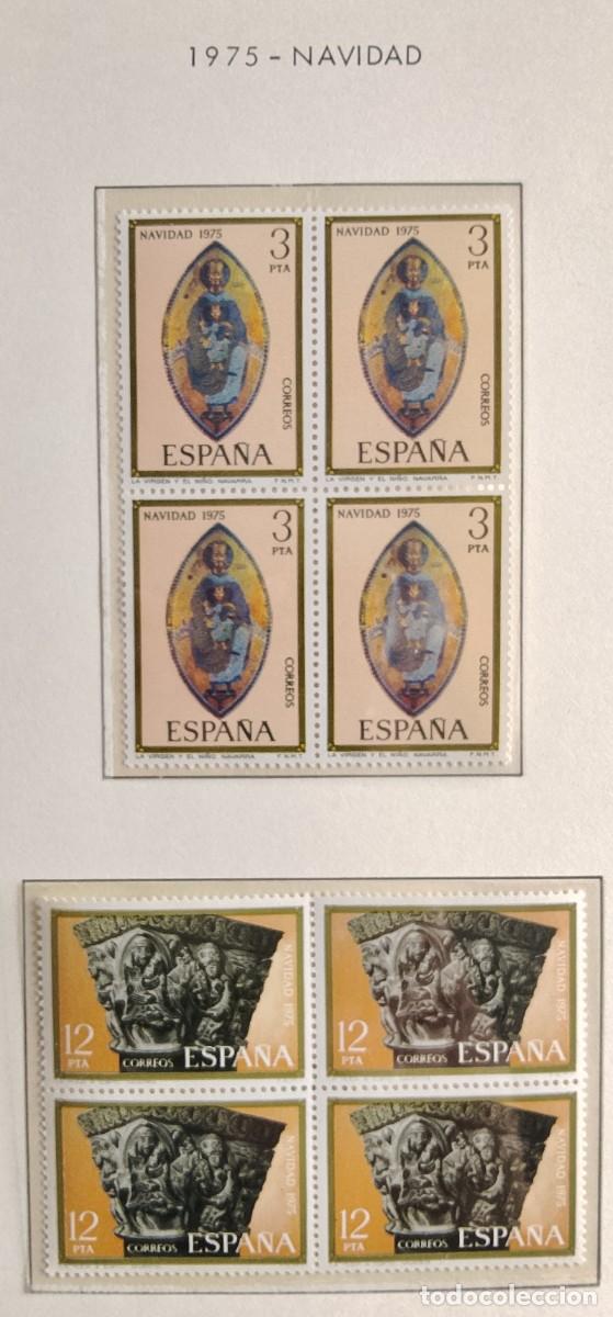 Timbres: Sellos en bloque de 4. Edifil 2300/01. Navidad (XVIII Serie). A&ntilde;o 1975.