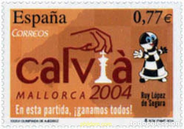 Sellos: 133374 MNH ESPA&Ntilde;A 2004 36 OLIMPIADA DE AJEDREZ