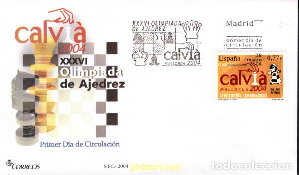Sellos: 443830 MNH ESPA&Ntilde;A 2004 36 OLIMPIADA DE AJEDREZ