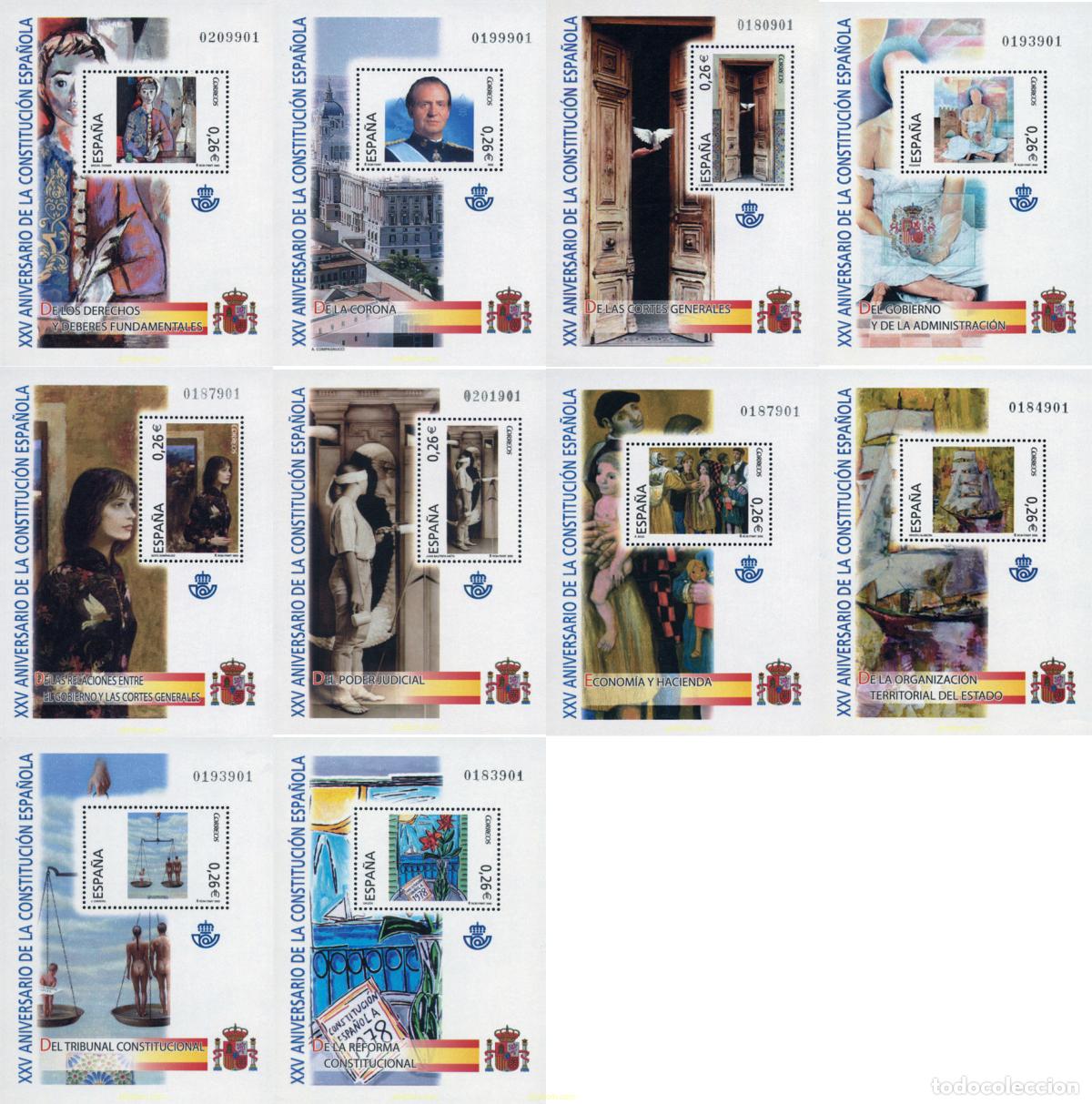 Sellos: 134687 MNH ESPA&Ntilde;A 2003 XXV ANIVERSARIO DE LA CONSTITUCION ESPA&Ntilde;OLA