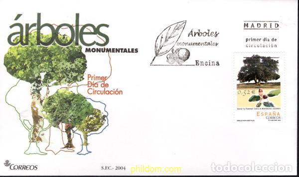 Sellos: 444073 MNH ESPA&Ntilde;A 2004 ARBOLES MONUMENTALES