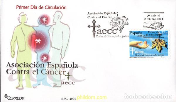 Sellos: 444072 MNH ESPA&Ntilde;A 2004 ASOCIACION ESPA&Ntilde;OLA CONTRA EL CANCER
