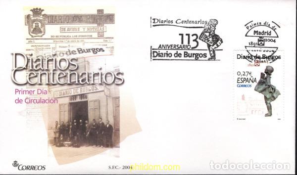 Sellos: 444079 MNH ESPA&Ntilde;A 2004 CENTENARIO DEL DIARIO DE BURGOS
