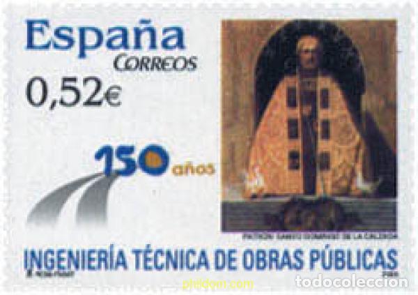 Sellos: 136759 MNH ESPA&Ntilde;A 2004 150 ANIVERSARIO DE LA INGENIERIA TECNICA DE OBRAS PUBLICAS