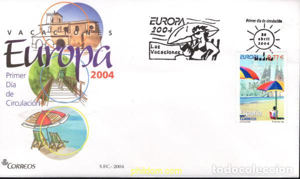 Sellos: 170565 MNH ESPA&Ntilde;A 2004 EUROPA CEPT. VACACIONES