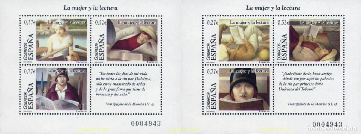 Sellos: 136706 MNH ESPA&Ntilde;A 2004 LA MUJER Y LA LECTURA