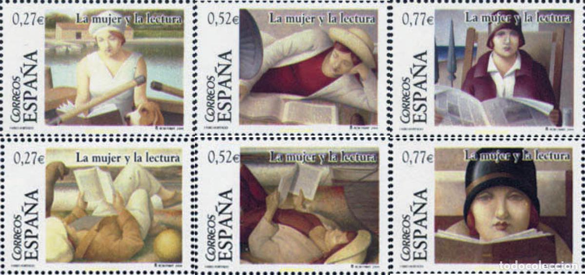 Sellos: 136707 MNH ESPA&Ntilde;A 2004 LA MUJER Y LA LECTURA