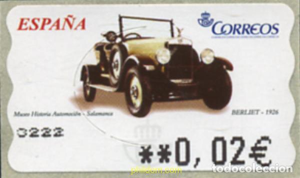 Sellos: 251814 MNH ESPA&Ntilde;A 2003 COCHES CLASICOS