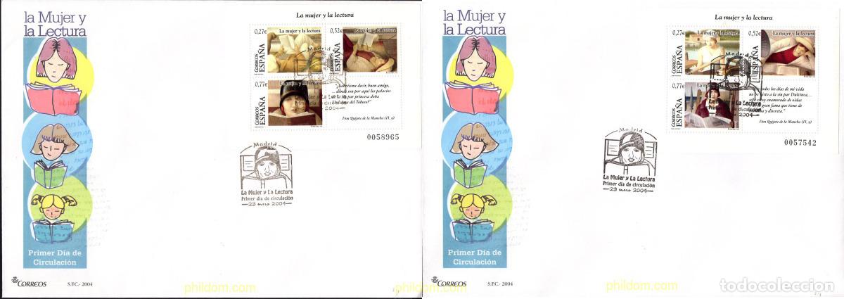 Sellos: 444069 MNH ESPA&Ntilde;A 2004 LA MUJER Y LA LECTURA