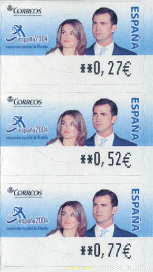Sellos: 135645 MNH ESPA&Ntilde;A 2004 BODA DEL PRINCIPE FELIPE DE BORBON Y DO&Ntilde;A LETIZIA ORTIZ