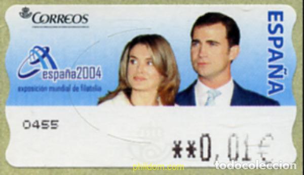 Sellos: 135926 MNH ESPA&Ntilde;A 2004 BODA DEL PRINCIPE FELIPE DE BORBON Y DO&Ntilde;A LETIZIA ORTIZ