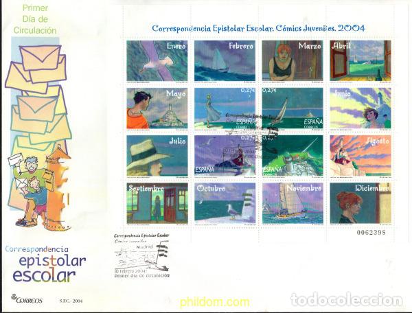Sellos: 552894 MNH ESPA&Ntilde;A 2004 CORRESPONDENCIA EPISTOLAR ESCOLAR