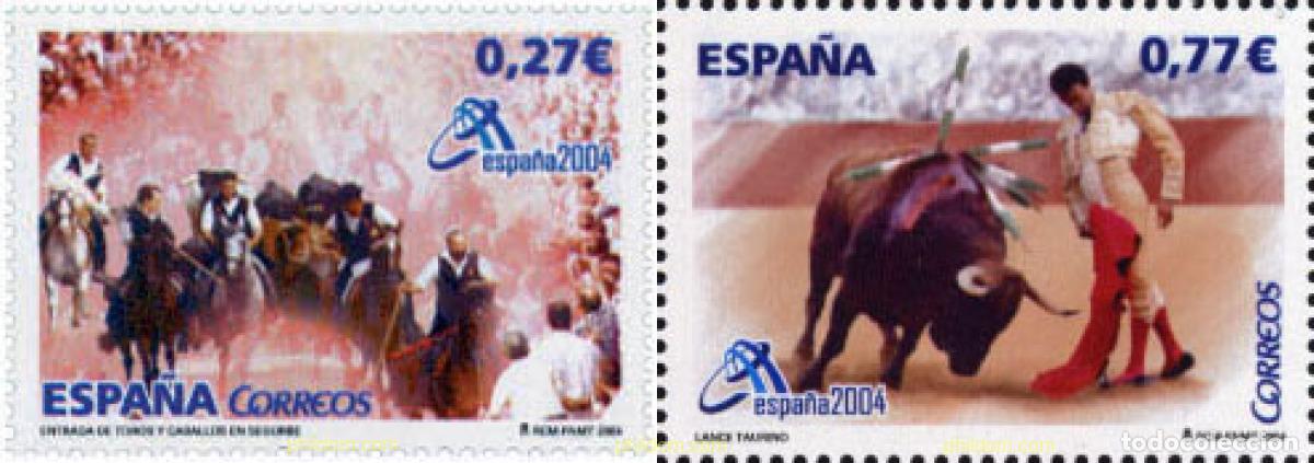 Sellos: 135650 MNH ESPA&Ntilde;A 2004 ESPA&Ntilde;A 2004. EXPOSICION FILATELICA INTERNACIONAL. FIESTAS POPULARES