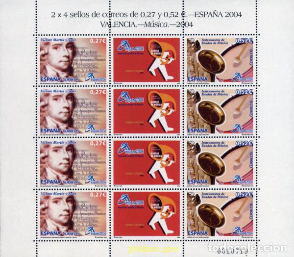 Sellos: 135647 MNH ESPA&Ntilde;A 2004 ESPA&Ntilde;A 2004. EXPOSICION FILATELICA INTERNACIONAL. MUSICA
