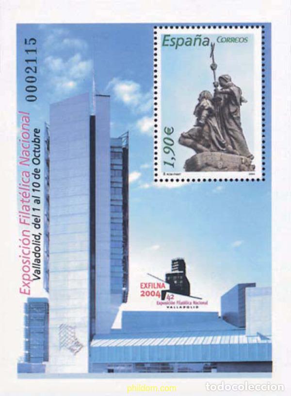 Sellos: 140946 MNH ESPA&Ntilde;A 2004 EXFILNA 2004. EXPOSICION FILATELICA NACIONAL