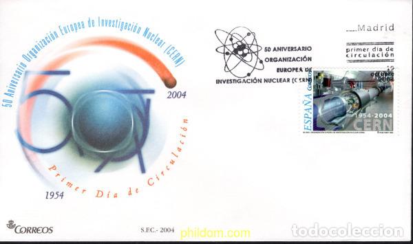 Sellos: 446867 MNH ESPA&Ntilde;A 2004 50 ANIVERSARIO DE LA ORGANIZACION EUROPEA DE INVESTIGACION NUCLEAR