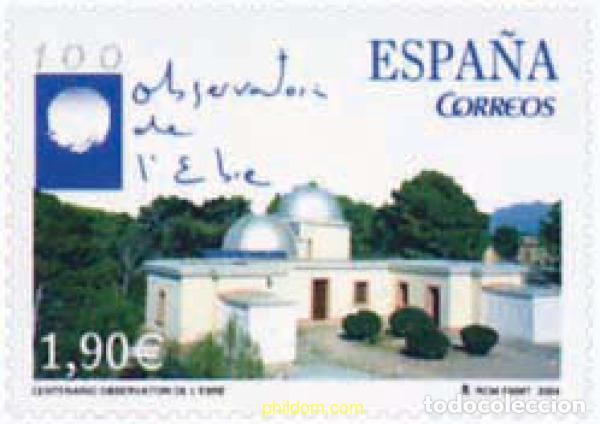 Sellos: 144558 MNH ESPA&Ntilde;A 2004 CENTENARIO DEL OBSERVATORI DE L'EBRE