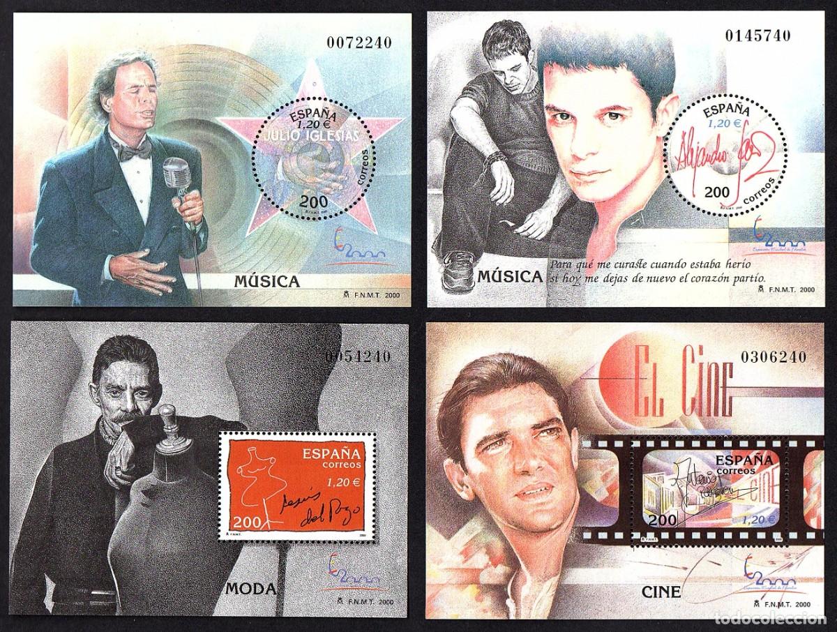 Sellos: HOJAS BLOQUE NUEVAS SERIE EXPOSICION MUNDIAL DE FILATELIA ESPA&Ntilde;A 2.000.