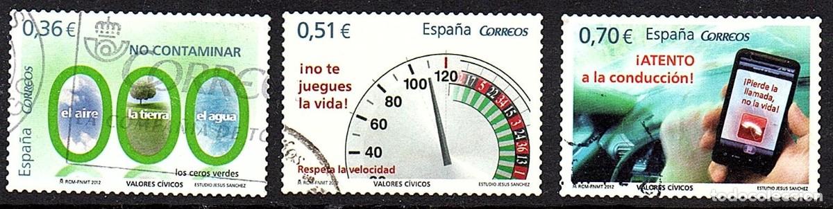 Sellos: SERIE USADA ESPA&Ntilde;A VALORES CIVICOS - A&Ntilde;O 2.012