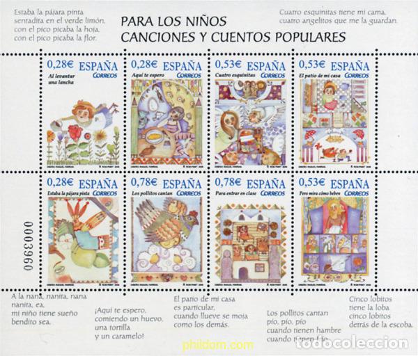Sellos: 164421 MNH ESPA&Ntilde;A 2005 PARA LOS NI&Ntilde;OS. CANCIONES Y CUENTOS POPULARES