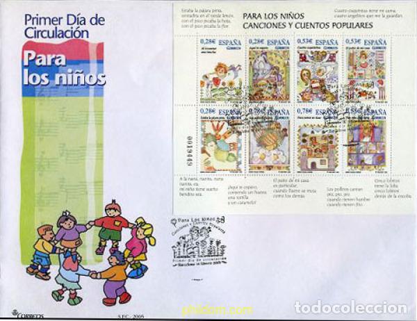 Sellos: 208907 MNH ESPA&Ntilde;A 2005 PARA LOS NI&Ntilde;OS. CANCIONES Y CUENTOS POPULARES