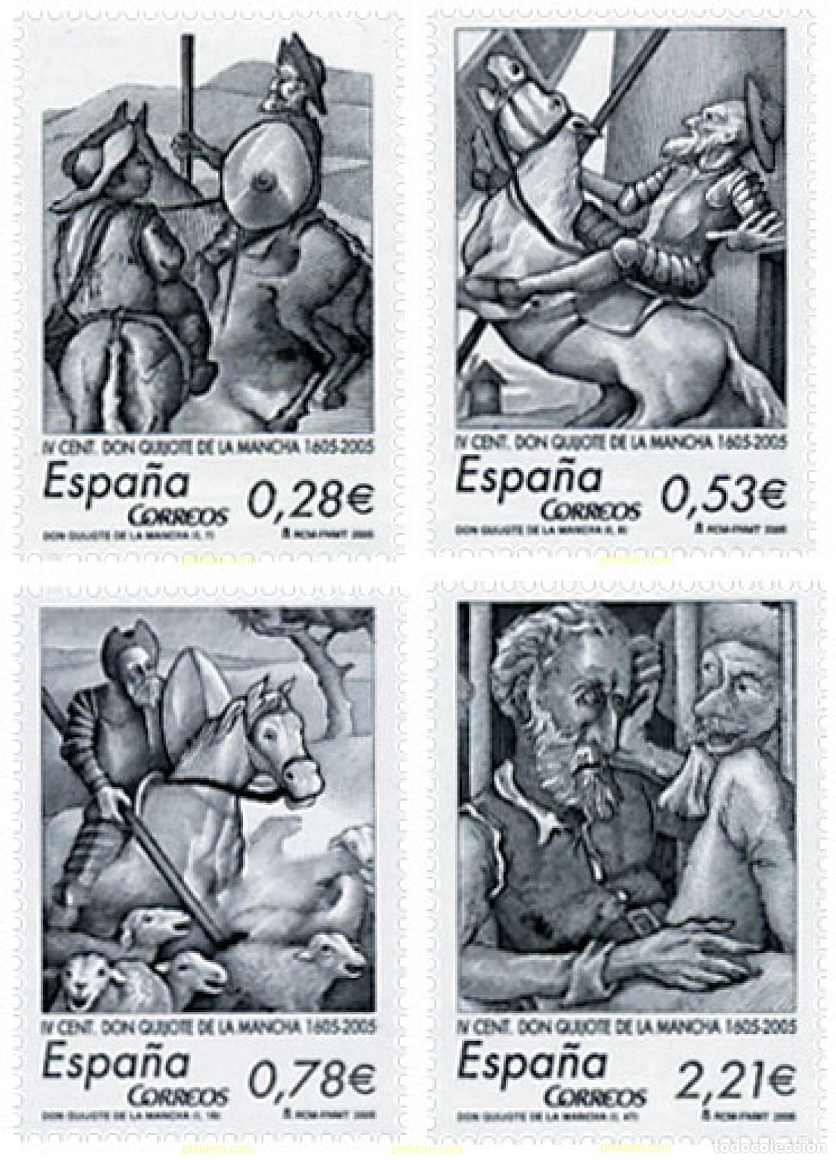 Sellos: 258310 MNH ESPA&Ntilde;A 2005 IV CENTENARIO DE LA PUBLICACION DEL QUIJOTE