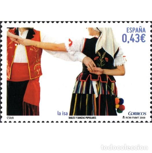 Sellos: Edifil 4485 MNH SIN FIJASELLOS sello Espa&ntilde;a 2009 Bailes Populares La Isa