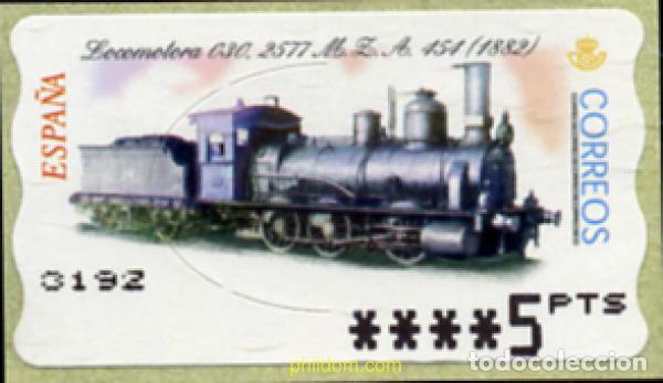 Sellos: 83094 MNH ESPA&Ntilde;A 2001 LOCOMOTORA DE VAPOR