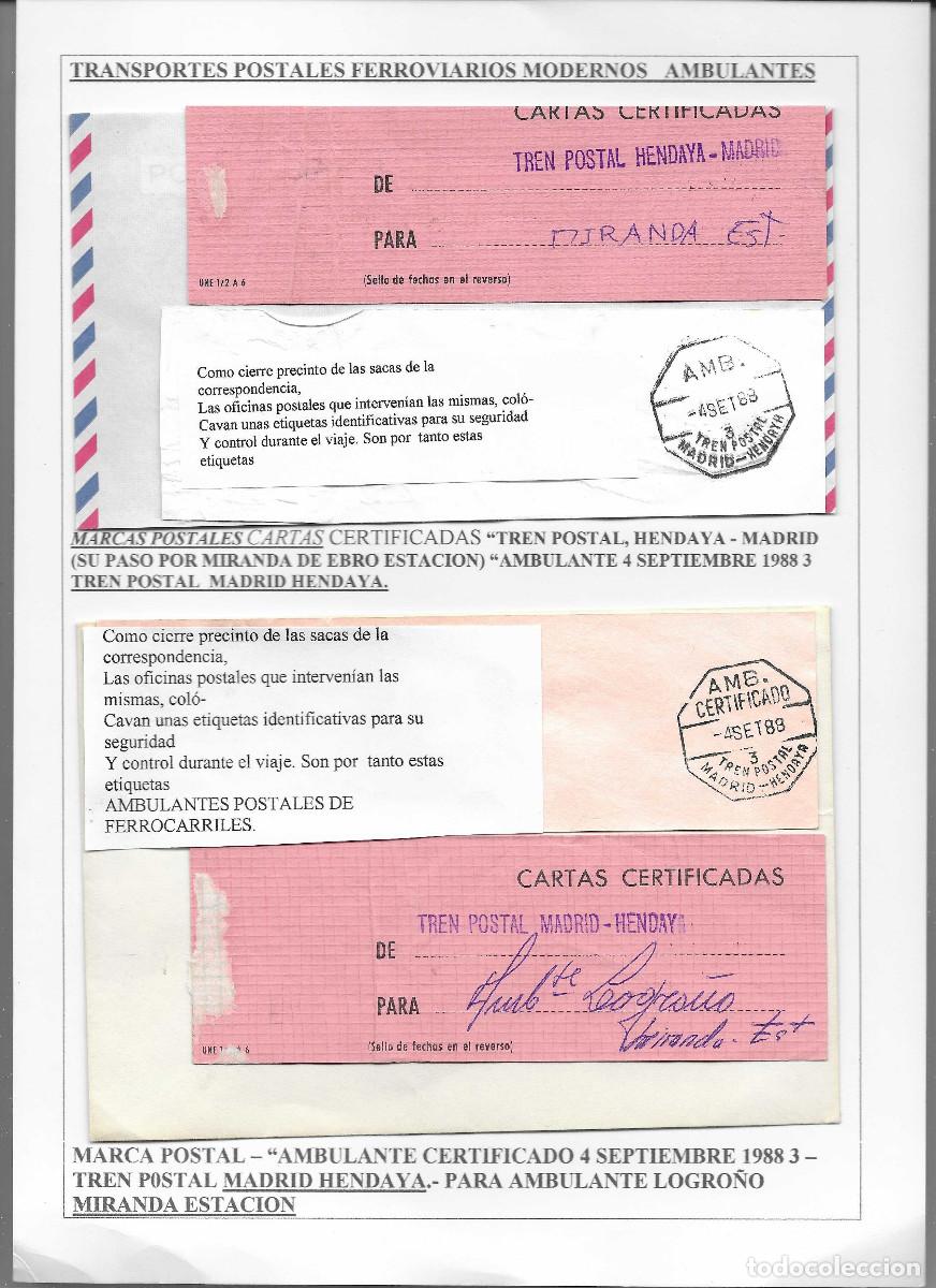 Sellos: Diversos cierres de sacas de correspondencia ambulante. Raras