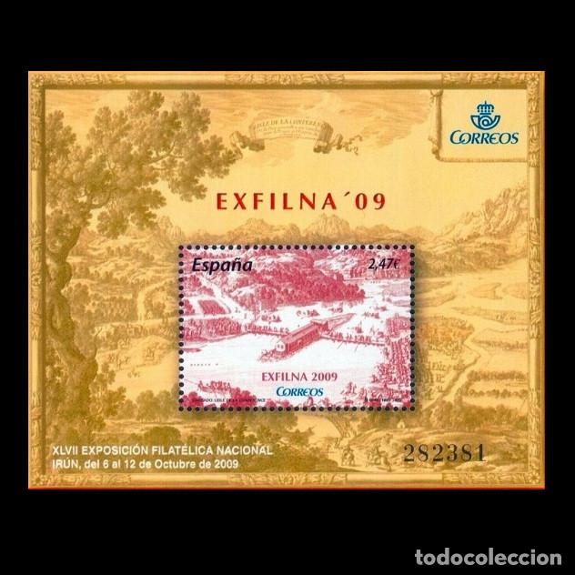 Sellos: Edifil 4511 HB MNH SIN FIJASELLOS sello Espa&ntilde;a 2009 Exfilna Ir&uacute;n