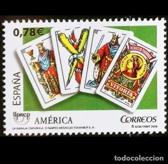 Sellos: Edifil 4513 MNH SIN FIJASELLOS sello Espa&ntilde;a 2009 America UPAEP