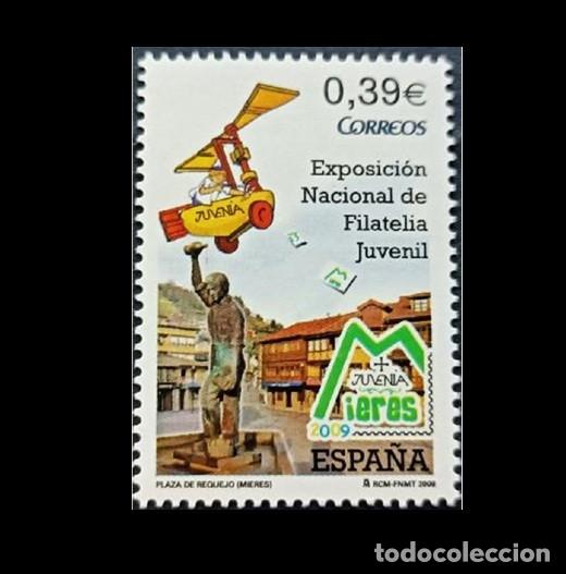 Sellos: Edifil 4523 MNH SIN FIJASELLOS sello Espa&ntilde;a 2009 Exposicion Nacional Filatelia Juvenil