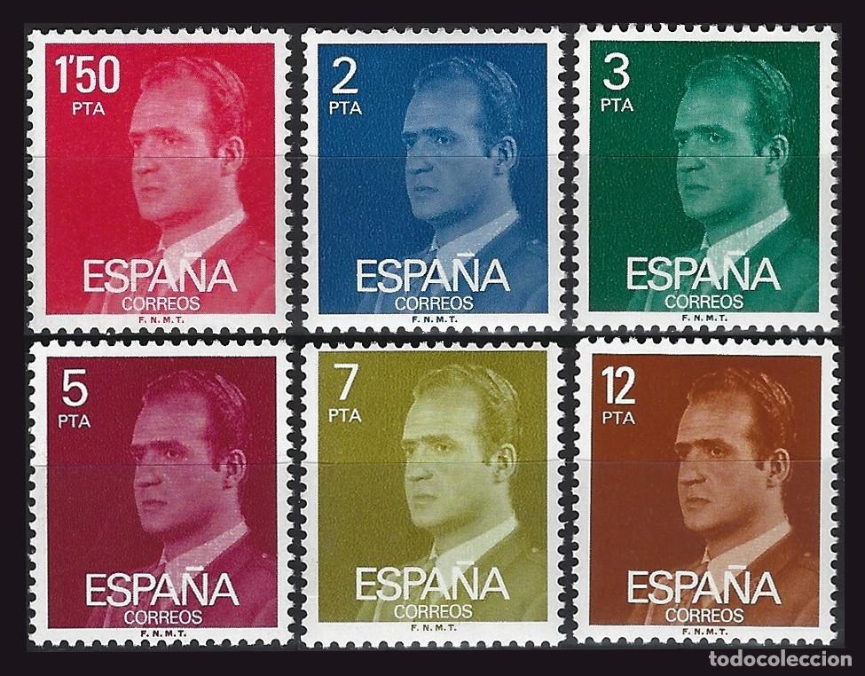 Sellos: 6v Espa&ntilde;a, 1976 | Juan Carlos I | Ed: 2344/9, Yv: 1990/5, Mi: 2237/42 MNH **