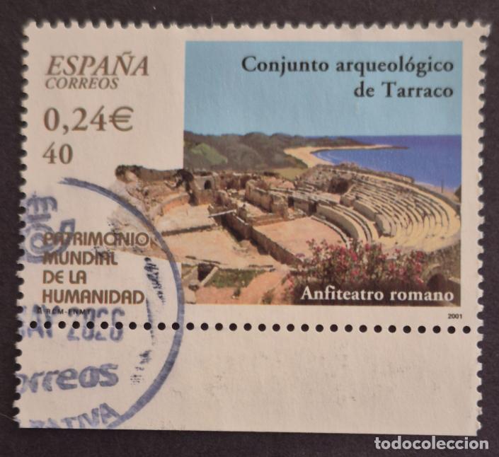 Sellos: Espa&ntilde;a 2001 - Patrimonio Mundial de la Humanidad, 40p. (Edidil 3853 &ordm;)