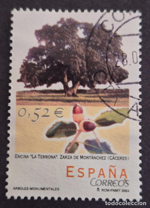 Sellos: Espa&ntilde;a 2004 - &Aacute;rboles monumentales, encina &rdquo;La Terrona&rdquo; en Zarza de Mont&aacute;nchez (Edifil 4063 &ordm;)