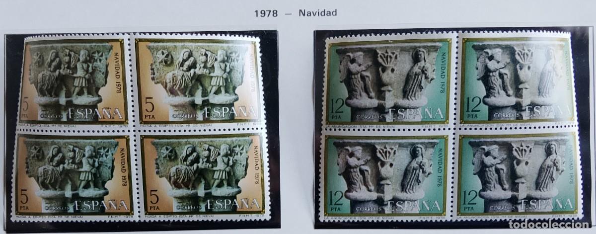 Timbres: Sellos en bloque de 4. Edifil 2491/92. Navidad (XXI Serie). A&ntilde;o 1978.