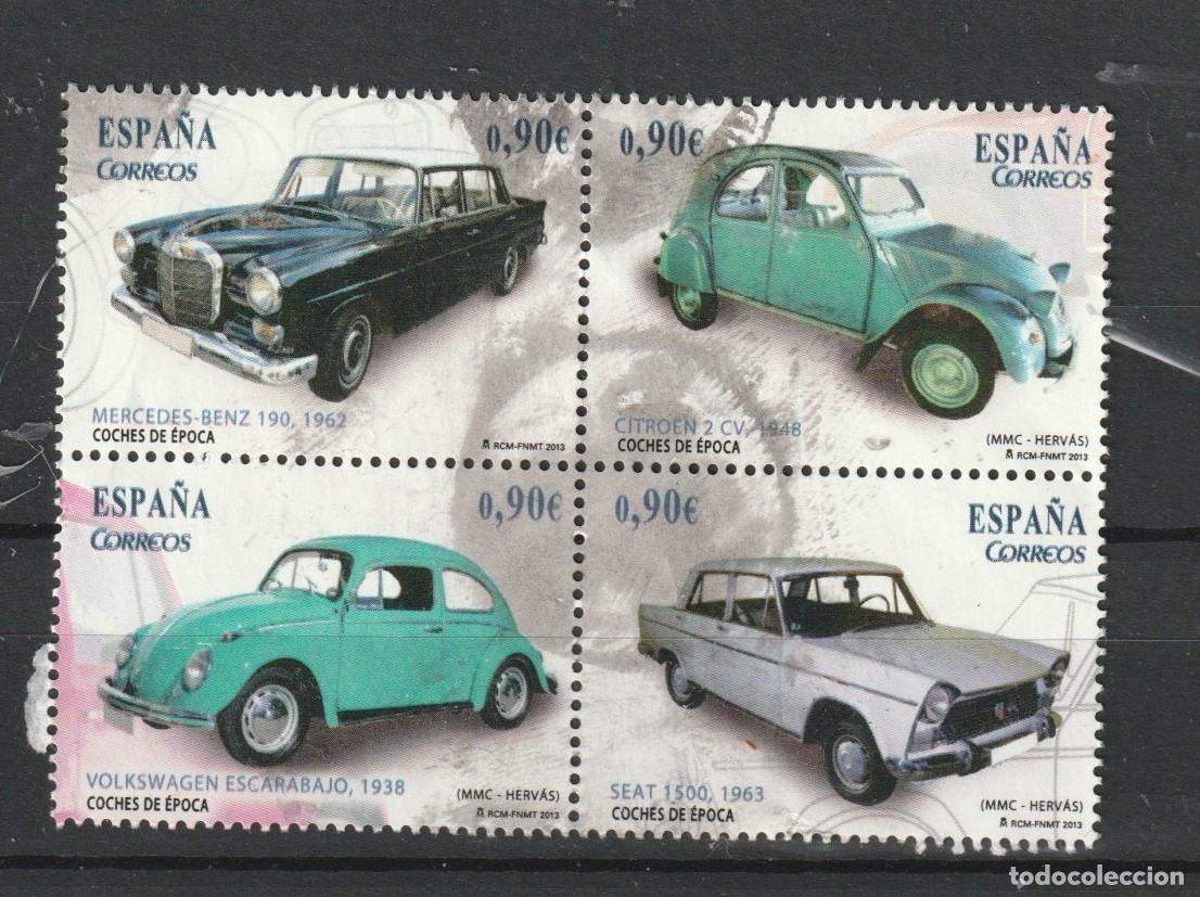 Sellos: TV10/ ESPA&Ntilde;A USADO 2013, COCHES DE EPOCA, EDIFIL 4788