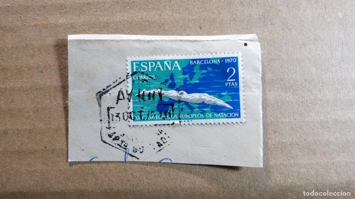 Sellos: Sello Espa&ntilde;a barcelona 1970 XII Campeonatos Europeos de Natacion 2 pesetas
