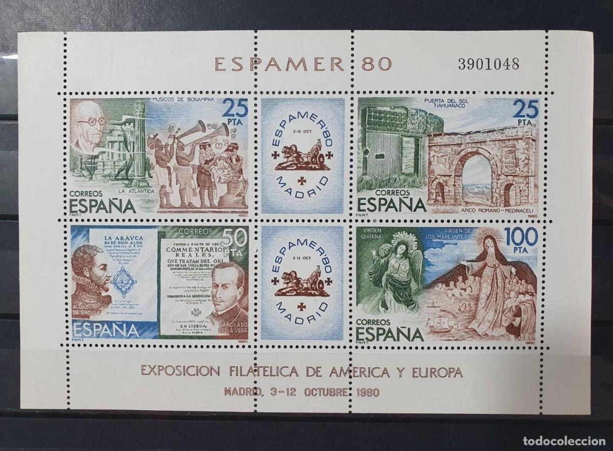 Sellos: HOJA BLOQUE EDIFIL 2583 ** ESPAMER 80 ESPA&Ntilde;A 1980