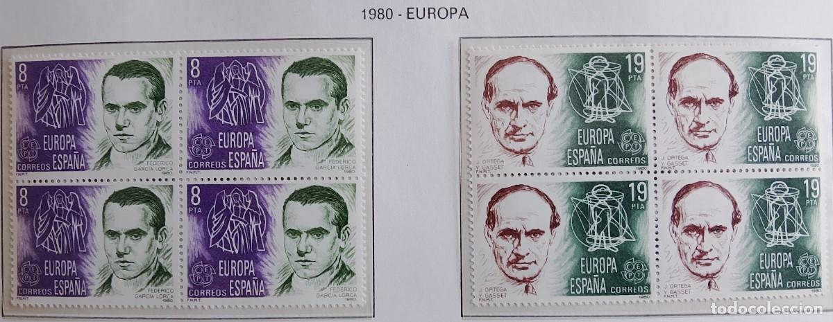 Timbres: Sellos en bloque de 4. Edifil 2568/69. Europa (XXI Serie). A&ntilde;o 1980.